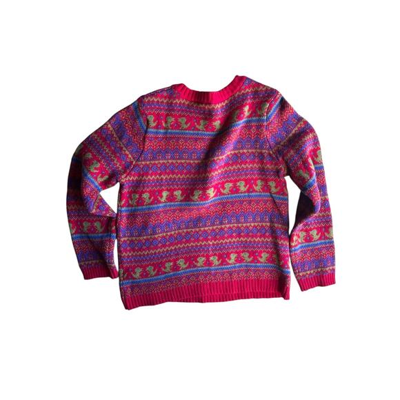 Blizzard Bay Kids Boy T REX Dinosaurs Embroidered Christmas Sweater Size Medium - Picture 2 of 7